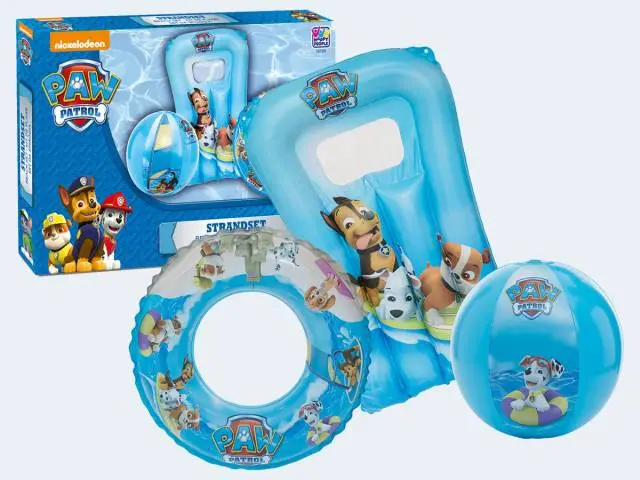 Strandset 3tlg Paw Patrol Matratze/Wasserball/Ring