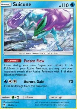 Suicune LOT-59 Holo Rare Good Englisch Reverse Holo
