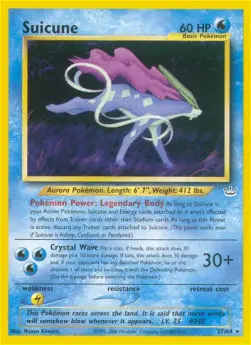 Suicune NR-27 Rare Englisch