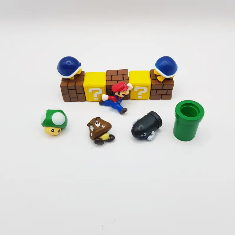 Super Mario Figuren Set Merchandise DIY Spielwelt 12teilig