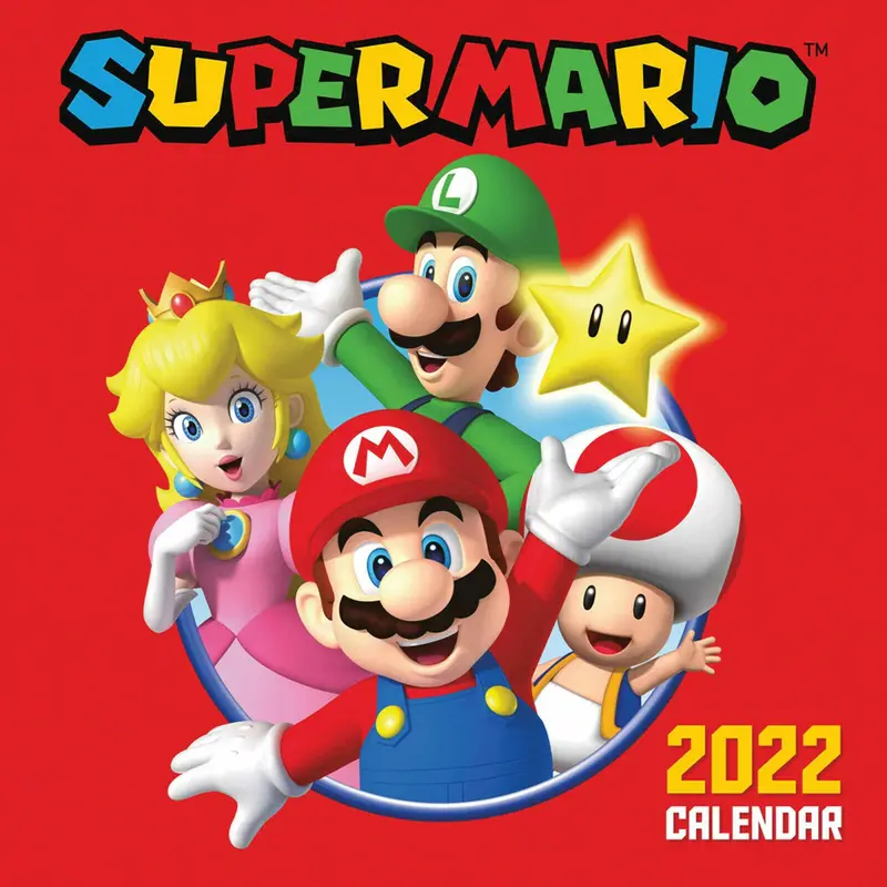 Super Mario Wandkalender / Kalender für Kinder 2022
