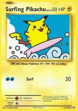 Surfendes Pikachu EVO-111 Secret Rare Deutsch