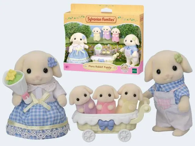 Sylvanian Kaninchen Familie