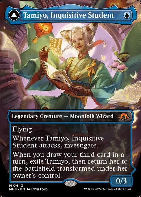 Tamiyo, Inquisitive Student // Tamiyo, Seasoned Scholar (V.1) XMH3-443 Mythic Englisch
