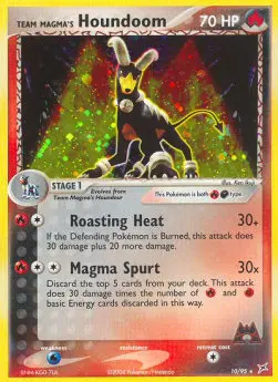 Team Magmas Hundemon (F/D) MA-10 Holo Rare Deutsch