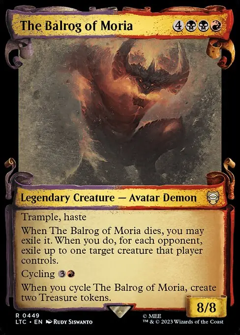 The Balrog of Moria (V.2) LTRH-449 Rare Englisch