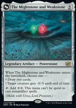 The Mightstone and Weakstone // Urza, Planeswalker BRO-238 Rare Excellent Englisch Foil