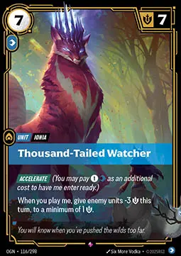 Thousand-Tailed Watcher OGN-116 Rare Englisch