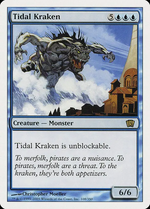 Tidal Kraken 8ED-108 Rare Englisch