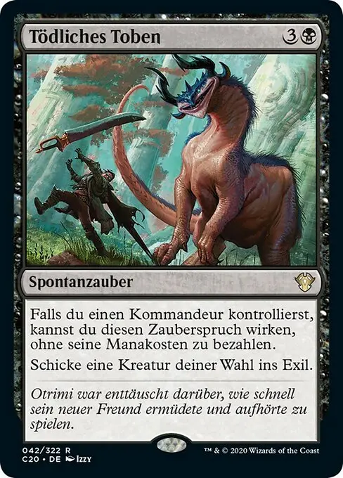 Tödliches Toben C20-42 Rare Deutsch