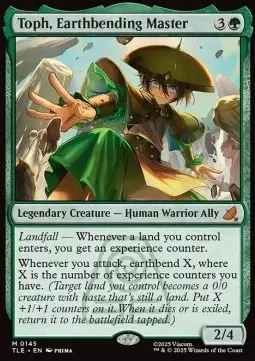 Toph, Meisterin des Erdbändigens (V.1) TLE-145 Mythic Near Mint Deutsch Foil
