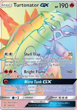 Tortunator GX GRI-148 Secret Rare Light Played Deutsch
