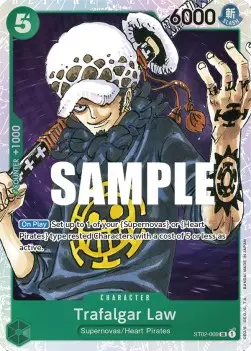 Trafalgar Law (ST02-009) R Super Rare Englisch