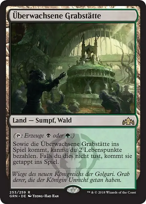 Überwachsene Grabstätte GRN-253 Rare Deutsch