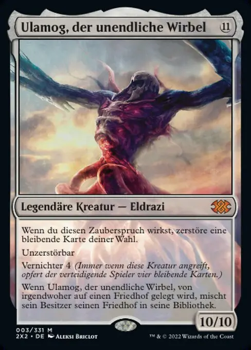 Ulamog, der unendliche Wirbel 2X2-3 Mythic Deutsch