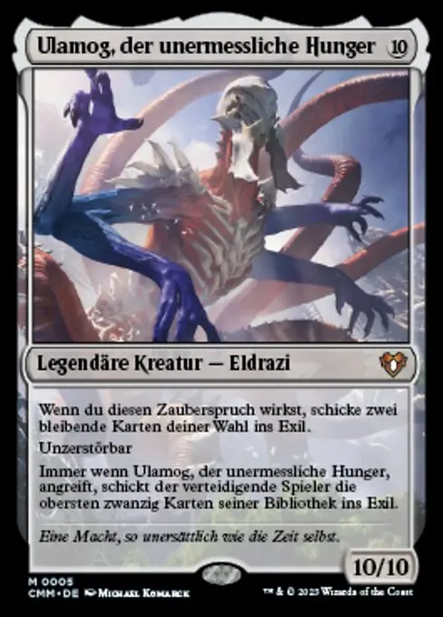 Ulamog, der unermessliche Hunger CMM-5 Mythic Deutsch
