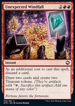 Unexpected Windfall AFR-164 Common Excellent Englisch Foil
