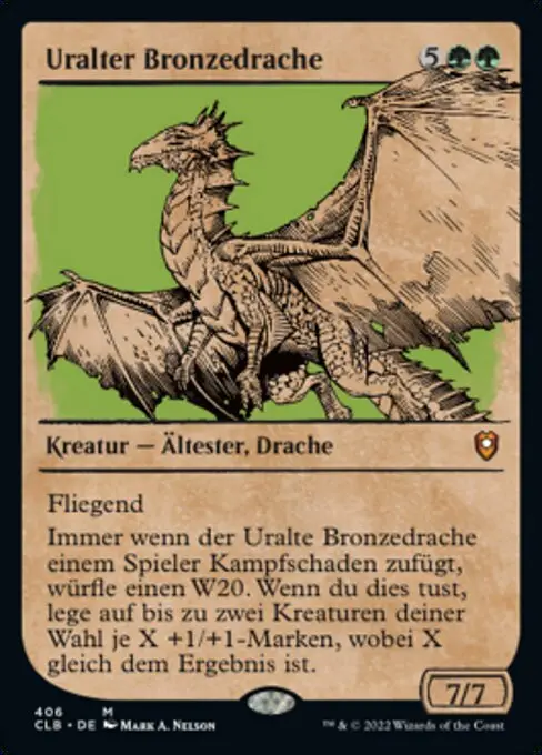 Uralter Bronzedrache (V.2) XCLB-406 Mythic Deutsch