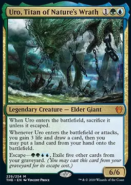 Uro, Titan of Nature's Wrath THB-229 Mythic Light Played Englisch Foil