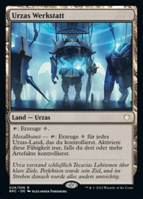 Urza's Workshop (V.1) XBRC-28 Rare Deutsch