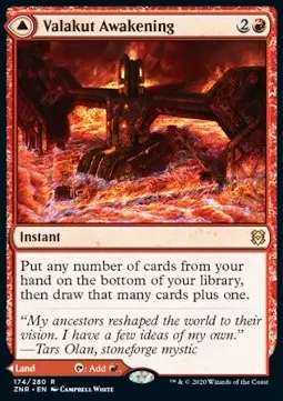 Valakut Awakening // Valakut Stoneforge ZNR-174 Rare Light Played Englisch