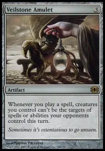 Veilstone Amulet FUT-166 Rare Played Englisch