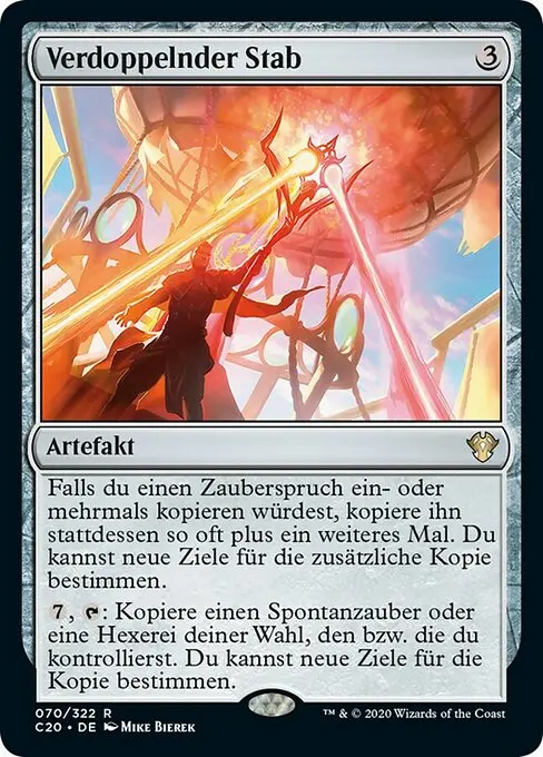 Verdoppelnder Stab C20-70 Rare Deutsch