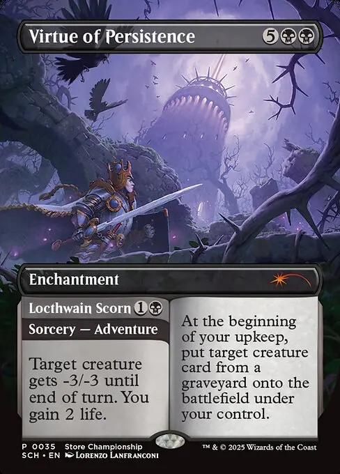 Virtue of Persistence // Locthwain Scorn SCH-35 Mythic Englisch