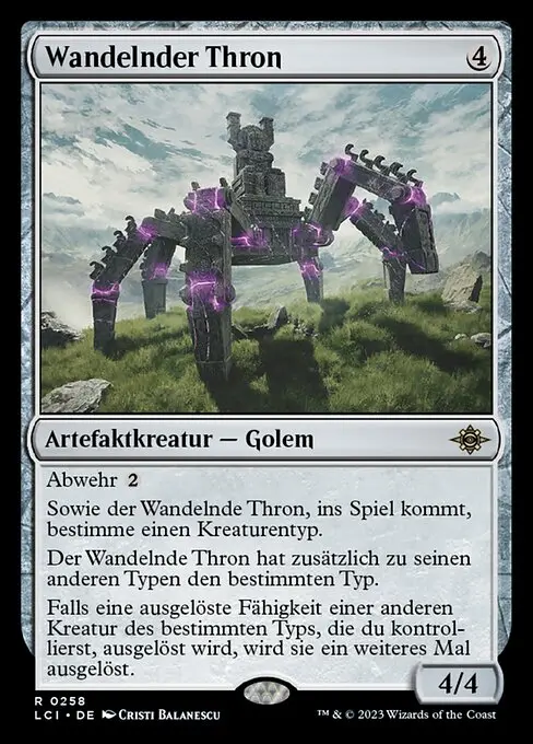 Wandelnder Thron LCI-258 Rare Deutsch