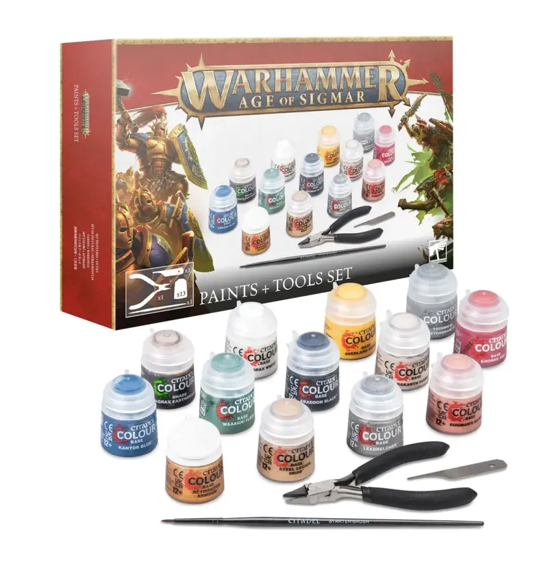 Warhammer Age of Sigmar - Paints and Tools Set (80-17)
