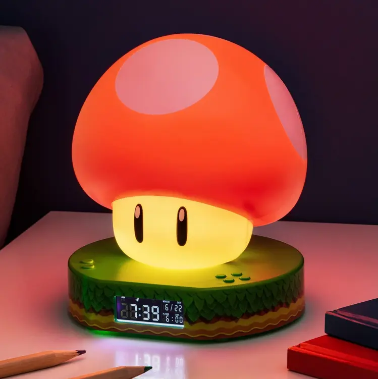 Wecker Alarm Clock Super Mario Pilz Mushroom