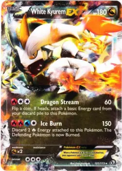 White Kyurem EX LTR-101 Ultra Rare Englisch