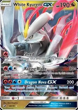 White Kyurem GX DRM-48 Ultra Rare Deutsch