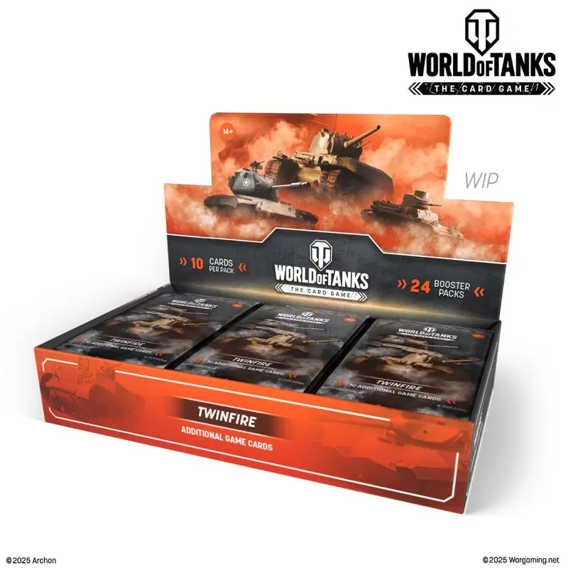 World of Tanks TCG - Twinfire Booster Display (24 Boosters) - EN