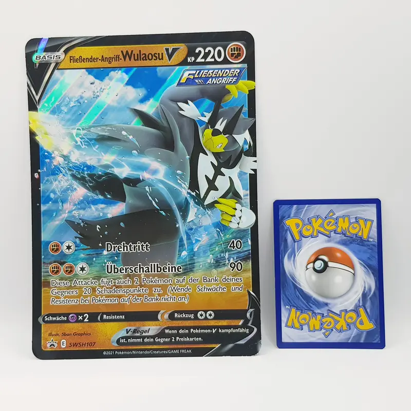 Wulaosu V SWSH107 Black Star Promo XXL Jumbo Karte holo - DE - Pokemon