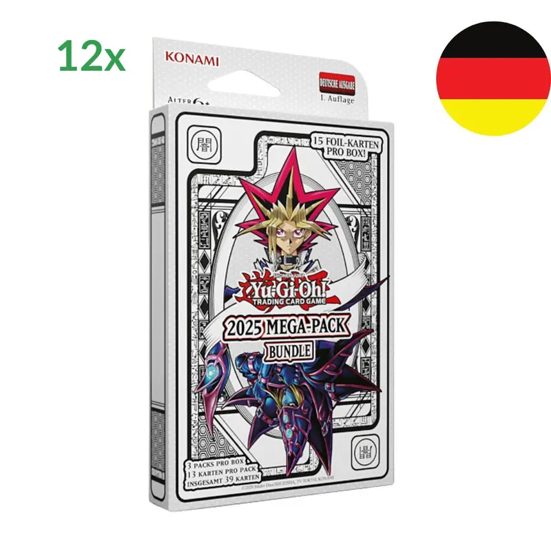 Yu-Gi-Oh! 2025 Mega-Pack Bundle Case (12x) Deutsch