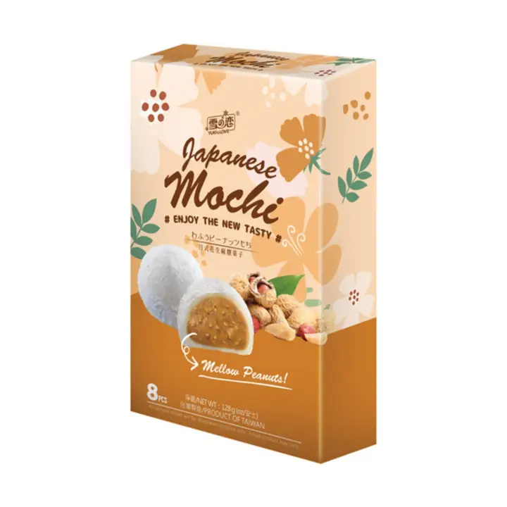 Yuki & Love - Mochi Reiskuchen - Erdnusspaste - 128g