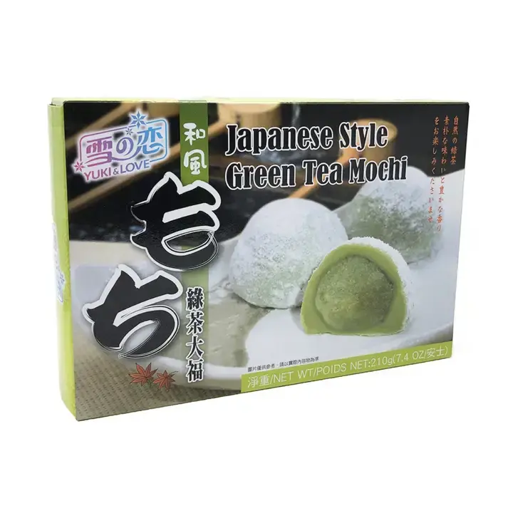 Yuki & Love - Mochi Reiskuchen - Grüntee - 210g