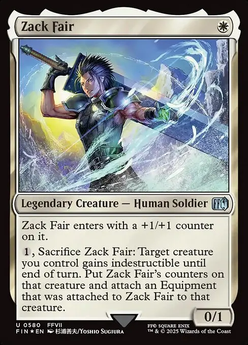 Zack Fair (V.2) XFIN-580 Uncommon Englisch