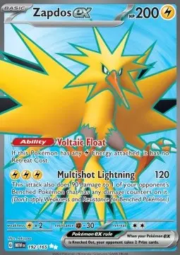 Zapdos ex MEW-192 Ultra Rare Deutsch