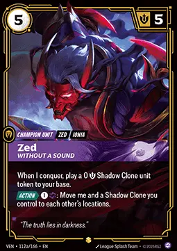 Zed, Without a Sound (V.2) VEN-112a Showcase Near Mint Englisch Foil