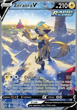 Zeraora V CRE-166 Ultra Rare Englisch