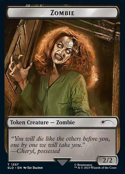 Zombie Token (Black 2/2) SLDSP23-1357 Token Englisch